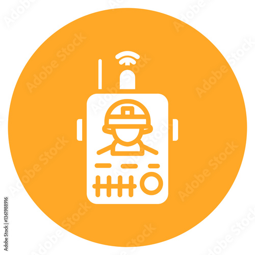 Firemans Radio Vector Icon