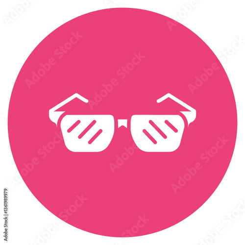 3D Glasses Vector Icon