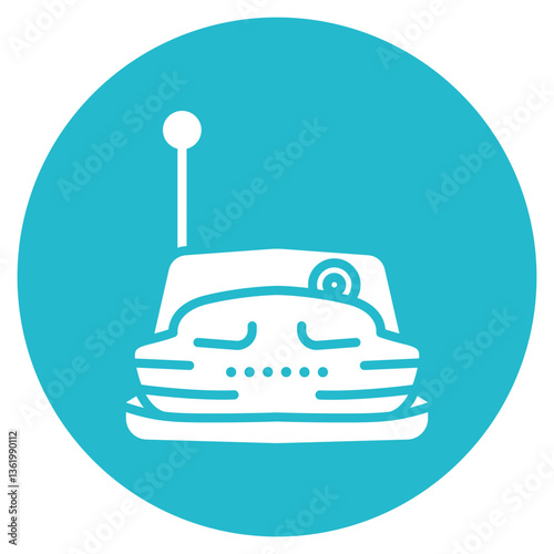 Bumper Car Vector Icon