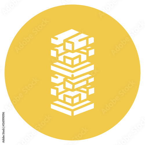 Giant Jenga Vector Icon