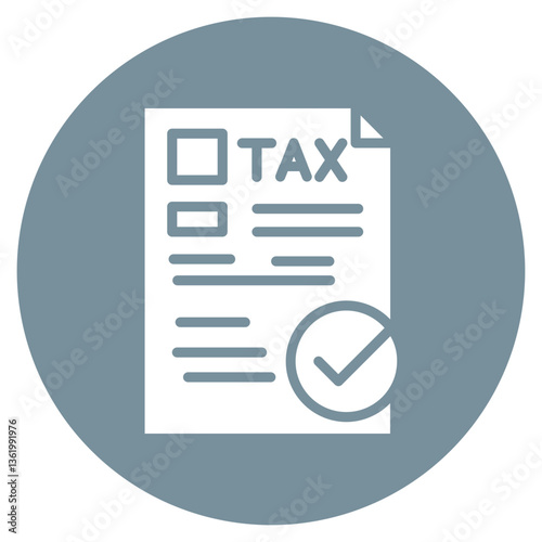 Tax Compliance Vector Icon