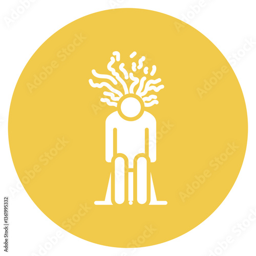 Mental Exhaustion Vector Icon
