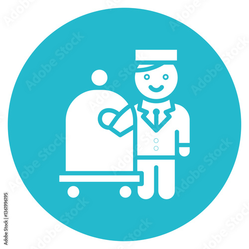 Bellboy Service Vector Icon