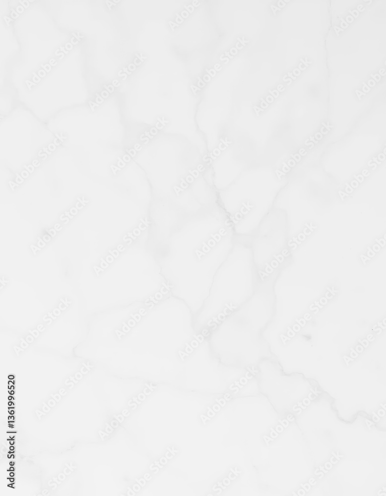 Obraz premium Clean, cool white marble with subtle veining and polished texture, bright, background