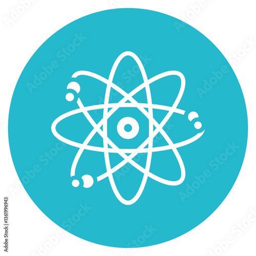 Atomic Structure Vector Icon