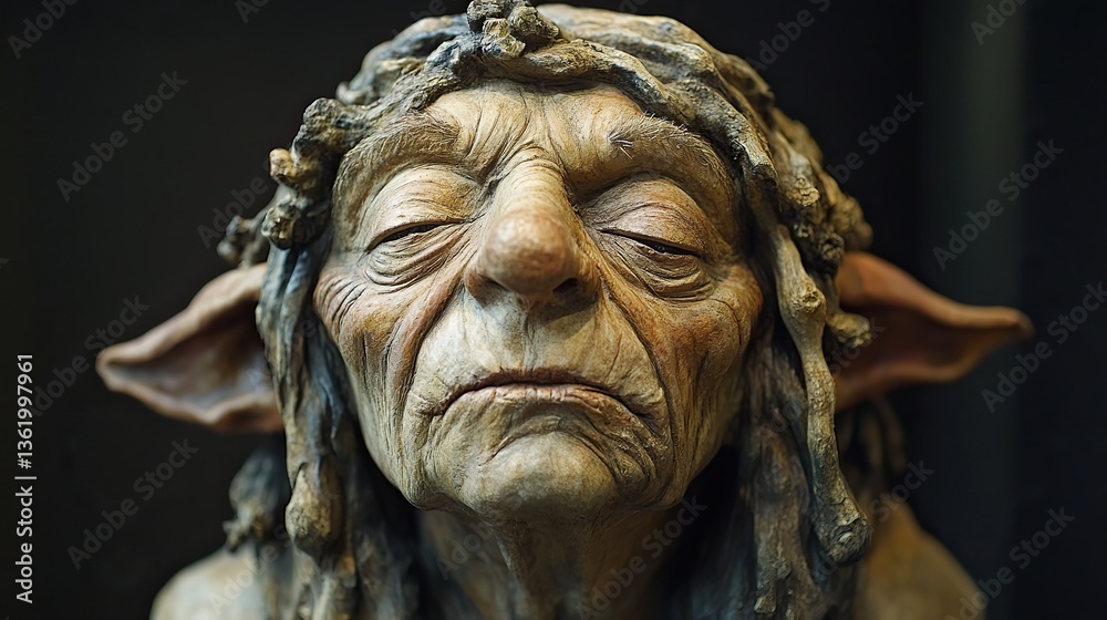 Obraz premium sculpture of a goblin man