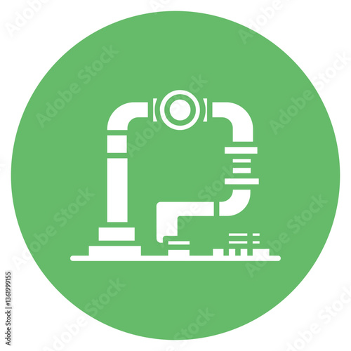 Offloading Hose Vector Icon