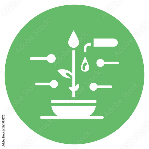 Oil Separation Vector Icon