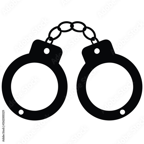 handcuffs vector illustration