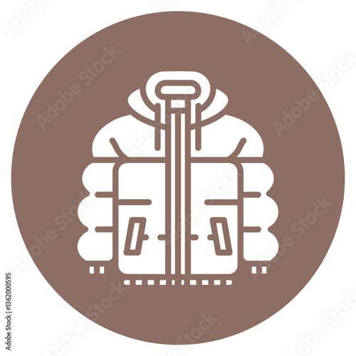 Puffer Jacket Vector Icon