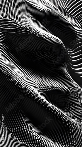 Wallpaper Mural Meticulous Monochrome: A Perfect Dance of Light and Shadow in Xerographic Artistry Torontodigital.ca