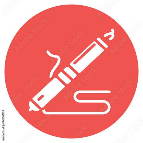 Curling Iron Vector Icon