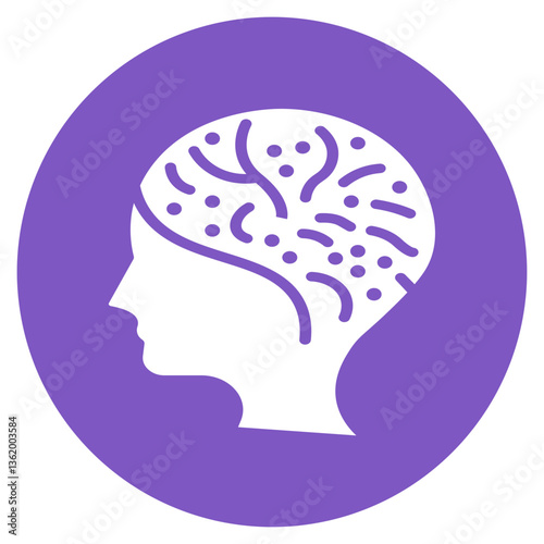 Scalp Treatment Vector Icon