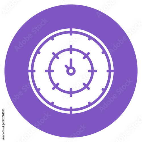 Countdown Clock Face Vector Icon