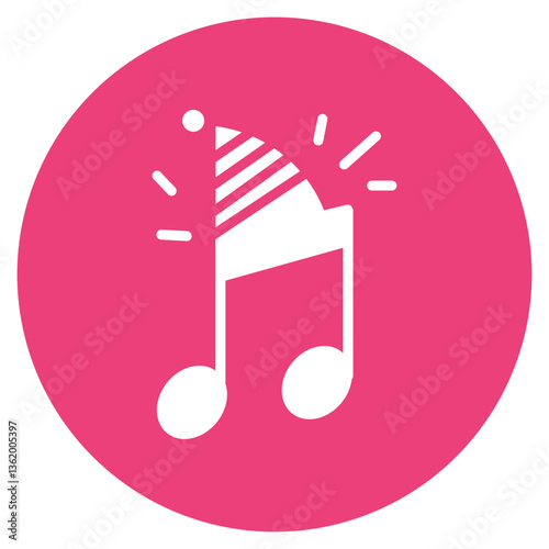 Party Playlist Vector Icon