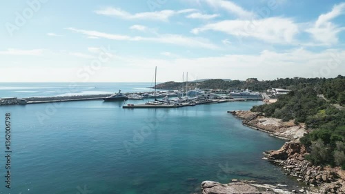 Wallpaper Mural Aerial View of Astir Marina in Vouliagmeni on a Sunny Day Torontodigital.ca