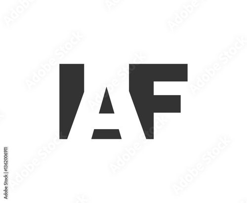 Free Download IAF logo design. Initial letter I A F bold font style for tech startups, consulting, corporate branding. Creative company name, headlines typography identity, trendy logotype. - GFXLoad