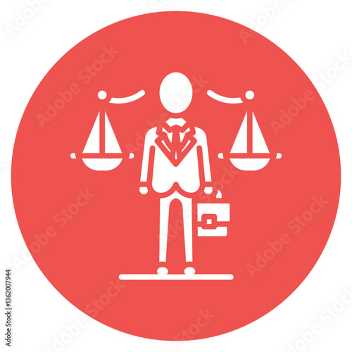 Immigration Lawyer Vector Icon
