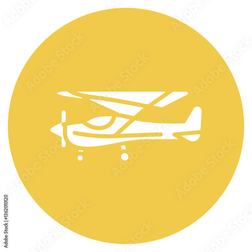 Ultralight Aircraft Vector Icon