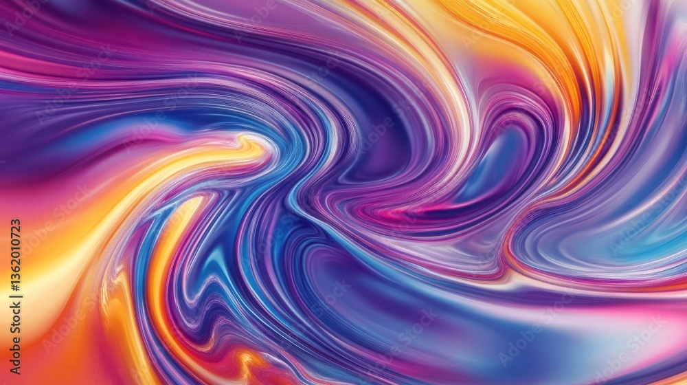Obraz premium An abstract wavy psychedelic background image.