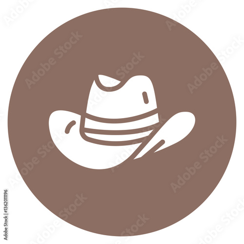 Outlaw Hat Vector Icon