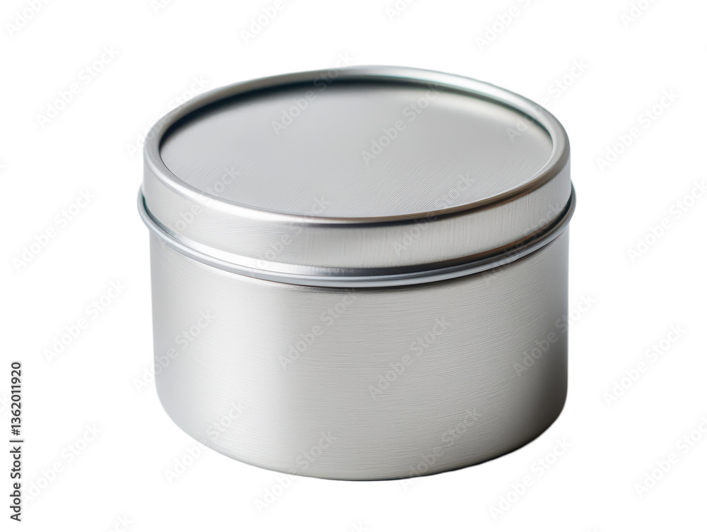 Isolated Round Silver Tin Isolated Round Silver Tin