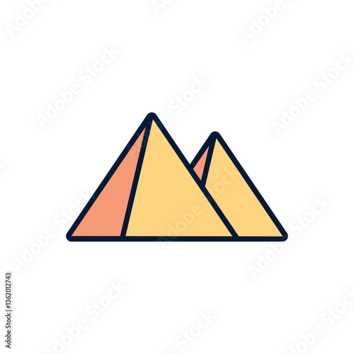 Pyramid Vector icon