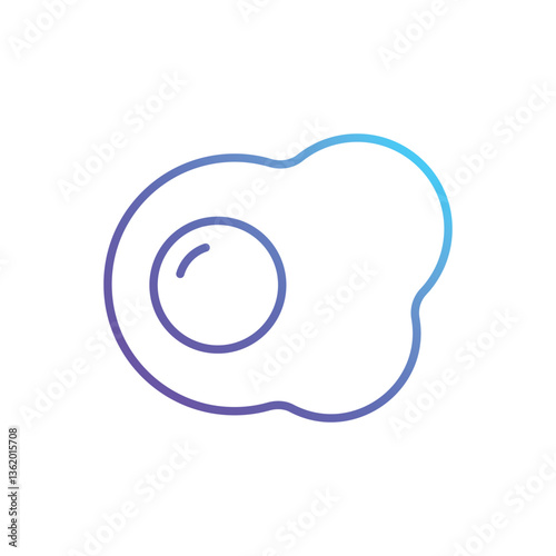 Fried egg Vector icon