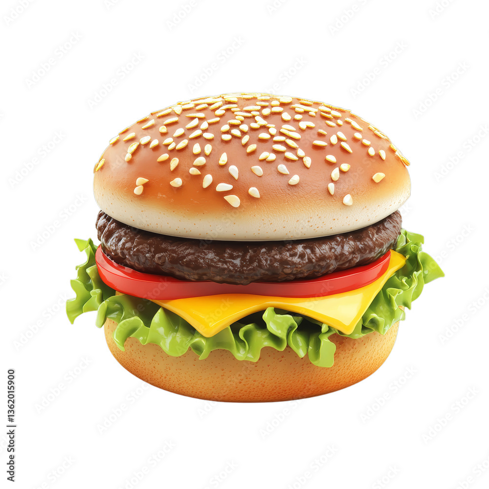 hamburger on a white background hamburger on a white background
