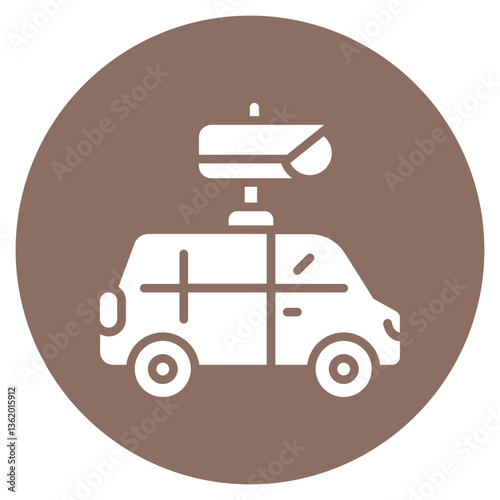 Surveillance Van Vector Icon