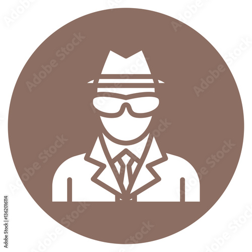 Undercover Police Vector Icon