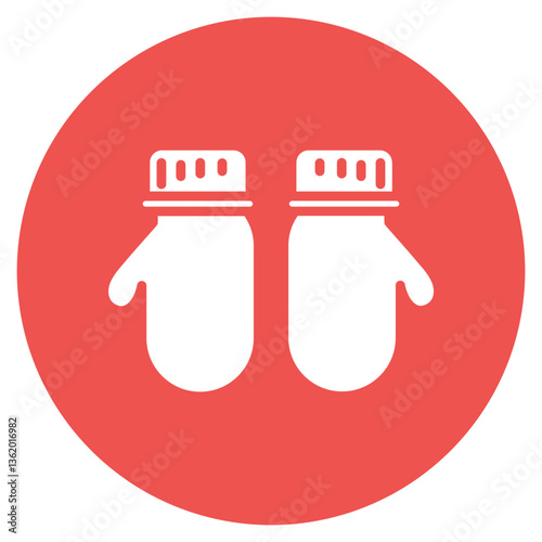 Winter Gloves Vector Icon