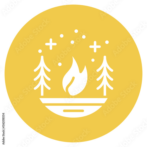 Boreal Fire Vector Icon