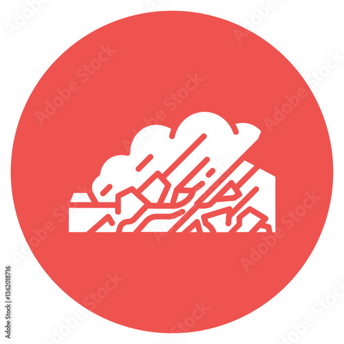 Debris Flow Vector Icon