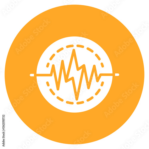Electromagnetic Pulse Vector Icon