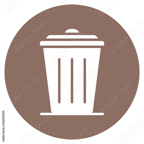 Smart Trash Bin Vector Icon
