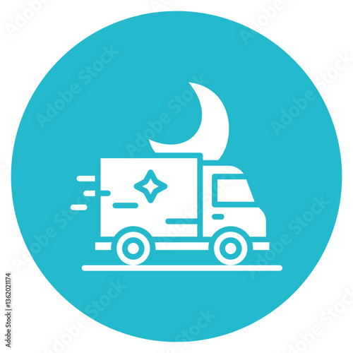 Overnight Delivery Vector Icon