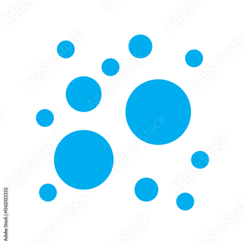 Bubble chart colored icon
