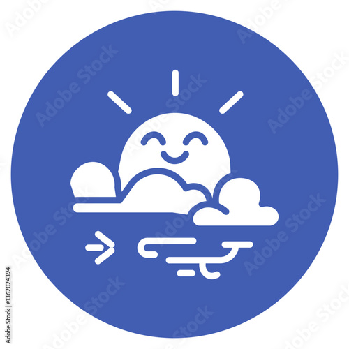 Partly Cloudy Vector Icon