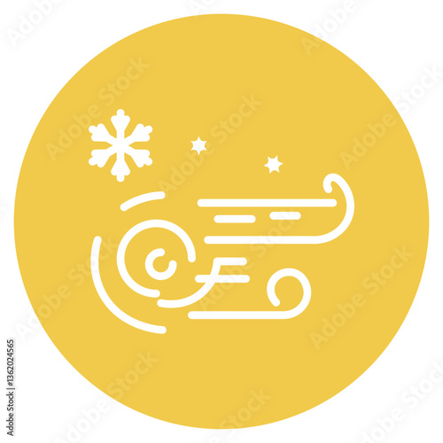 Snowstorm Vector Icon