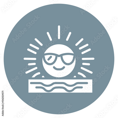 Summer Solstice Vector Icon