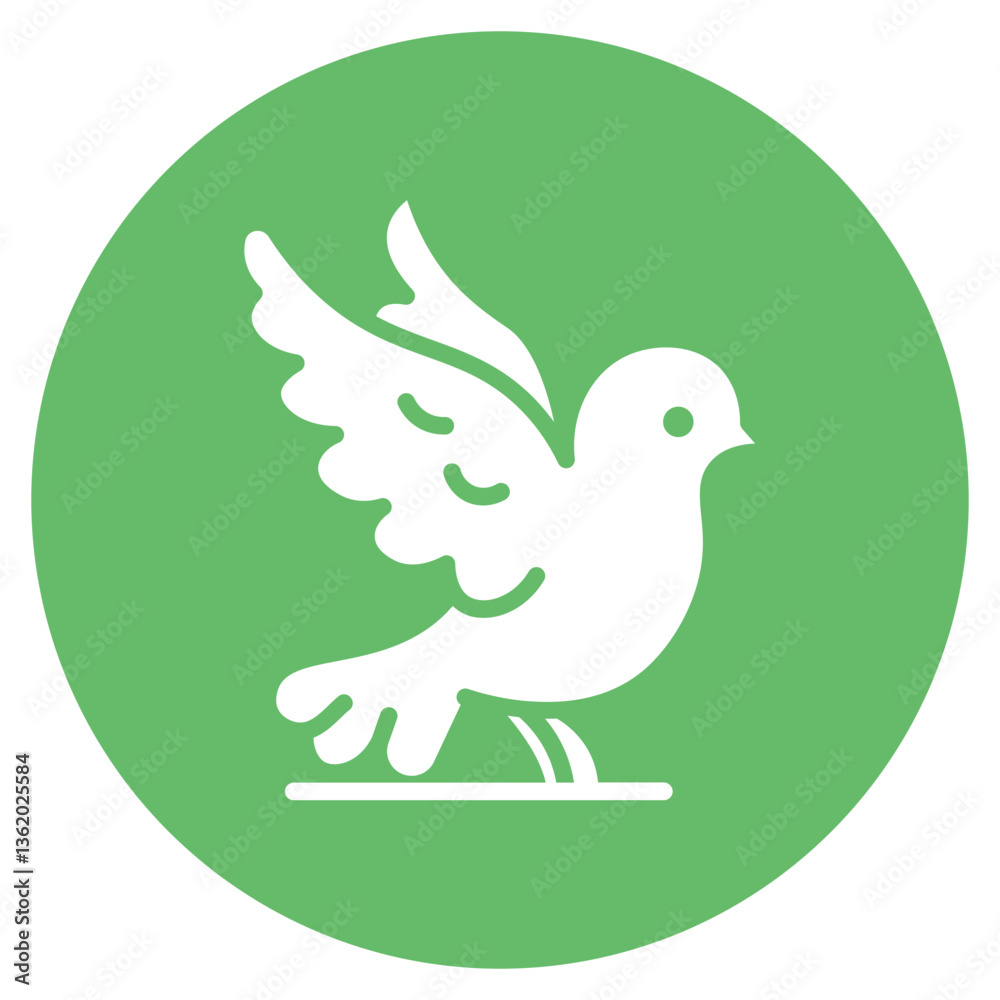 Fototapeta premium Mourning Dove Vector Icon