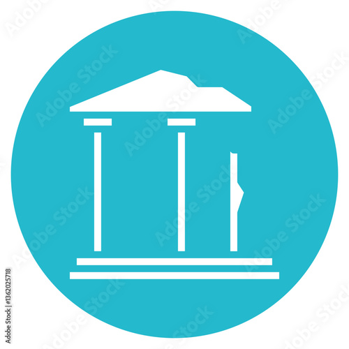 Ancient Ruins Vector Icon