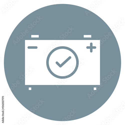 Clean Battery Vector Icon