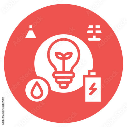 Energy Grid Control Vector Icon