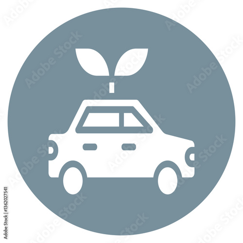Green Carpool Vector Icon