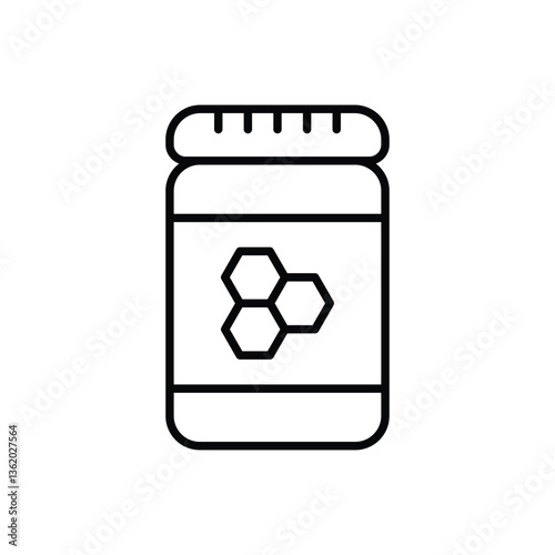 Honey jar Vector icon