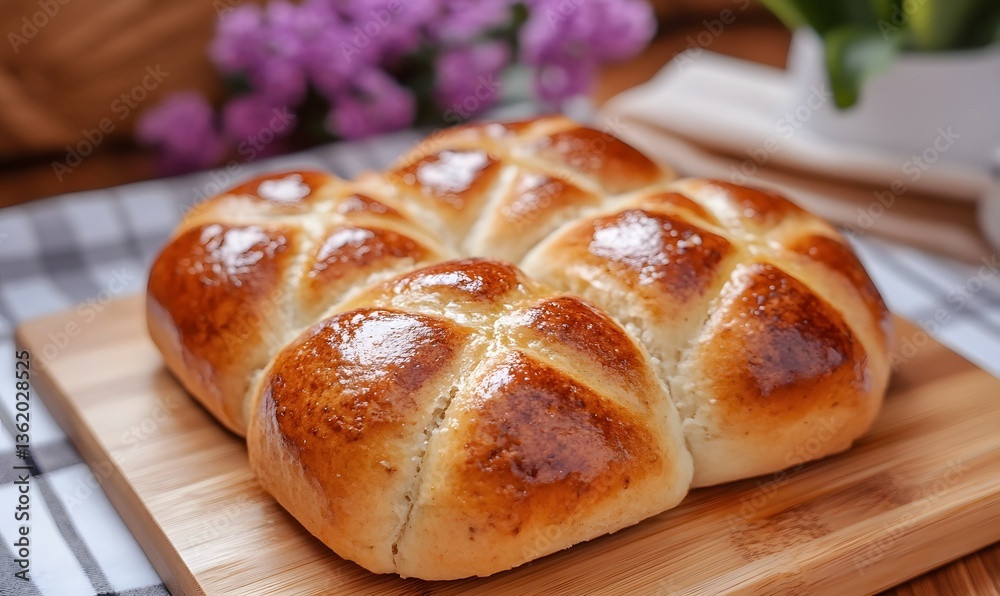 Hot Cross Buns on the table, Generative AI Hot Cross Buns on the table, Generative AI