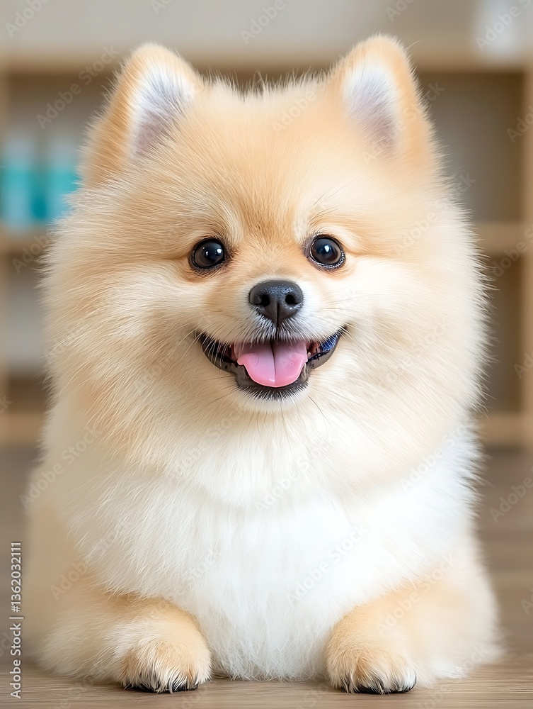 Happy Pom Dog Portrait Happy Pom Dog Portrait