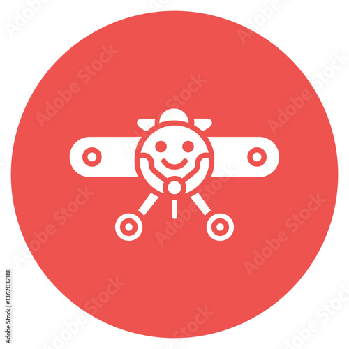 Toy Airplane Vector Icon